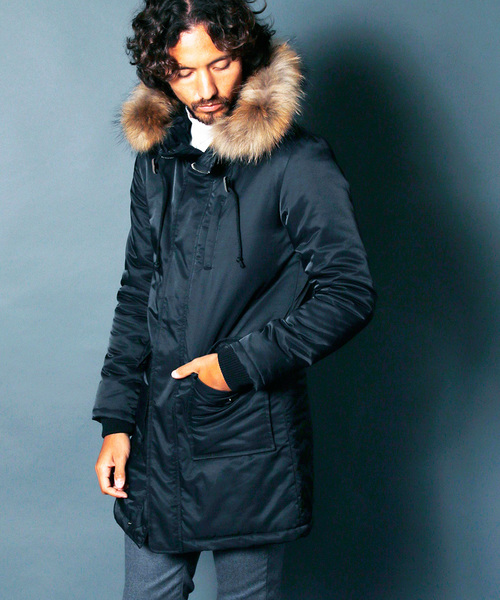 Magine(マージン)の「N/C TWILL THINSULATE MILITARY COAT:ナイロン/コットン シンサレート ミリタリーコート(ミリタリージャケット・メンズ・ブラック/ネイビー/カーキ/オリーブ・48/46/44)」の7枚目の写真