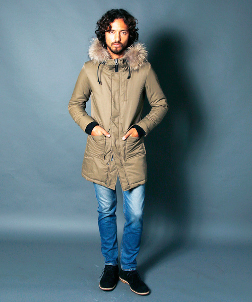 Magine(マージン)の「N/C TWILL THINSULATE MILITARY COAT:ナイロン/コットン シンサレート ミリタリーコート(ミリタリージャケット・メンズ・ブラック/ネイビー/カーキ/オリーブ・48/46/44)」の21枚目の写真