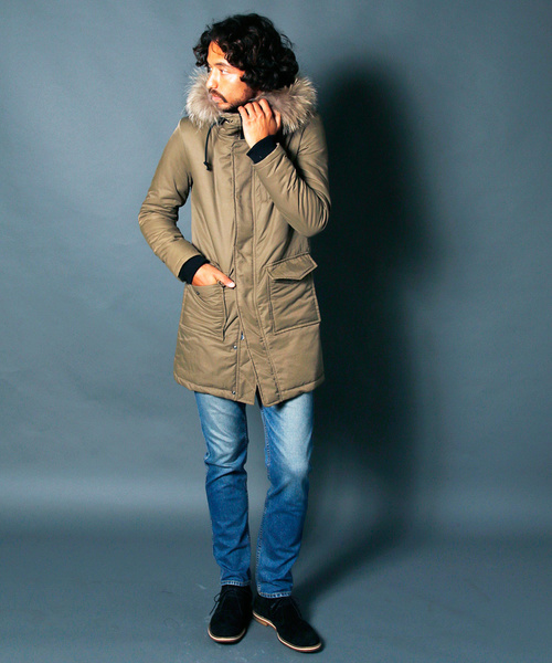Magine(マージン)の「N/C TWILL THINSULATE MILITARY COAT:ナイロン/コットン シンサレート ミリタリーコート(ミリタリージャケット・メンズ・ブラック/ネイビー/カーキ/オリーブ・48/46/44)」の22枚目の写真