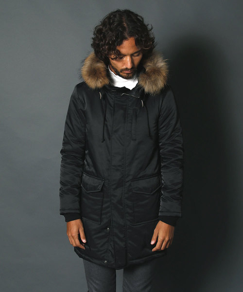 Magine(マージン)の「N/C TWILL THINSULATE MILITARY COAT:ナイロン/コットン シンサレート ミリタリーコート(ミリタリージャケット・メンズ・ブラック/ネイビー/カーキ/オリーブ・48/46/44)」の15枚目の写真