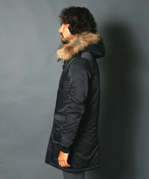 Magine(マージン)の「N/C TWILL THINSULATE MILITARY COAT:ナイロン/コットン シンサレート ミリタリーコート(ミリタリージャケット・メンズ・ブラック/ネイビー/カーキ/オリーブ・48/46/44)」の16枚目の写真