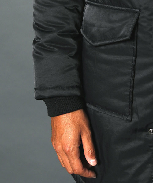 Magine(マージン)の「N/C TWILL THINSULATE MILITARY COAT:ナイロン/コットン シンサレート ミリタリーコート(ミリタリージャケット・メンズ・ブラック/ネイビー/カーキ/オリーブ・48/46/44)」の10枚目の写真