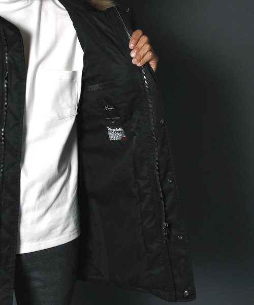 Magine(マージン)の「N/C TWILL THINSULATE MILITARY COAT:ナイロン/コットン シンサレート ミリタリーコート(ミリタリージャケット・メンズ・ブラック/ネイビー/カーキ/オリーブ・48/46/44)」の14枚目の写真