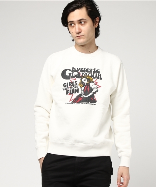 HYSTERIC GLAMOUR（ヒステリックグラマー）の「MASSIVE GIRL pt SW（スウェット・メンズ・ホワイト/ブラック/トップグレー・MEDIUM/SMALL/LARGE）」の2枚目の写真