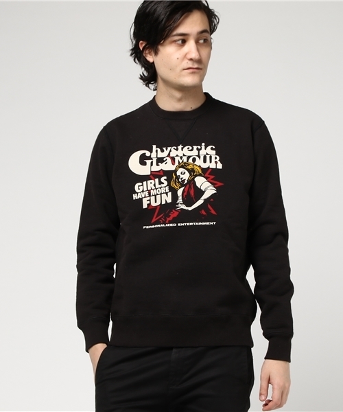 HYSTERIC GLAMOUR（ヒステリックグラマー）の「MASSIVE GIRL pt SW（スウェット・メンズ・ホワイト/ブラック/トップグレー・MEDIUM/SMALL/LARGE）」の3枚目の写真