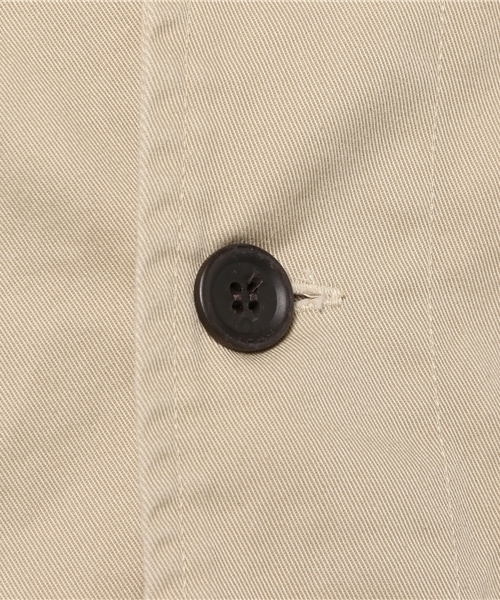 GREEN BOWL（グリーンボウル）の「GREEN BOWL Chino Coat/グリーンボウルチノコート（ステンカラーコート・メンズ・ベージュ/サンドベージュ/インディゴブルー/ネイビー/カーキ・38/40）」の14枚目の写真