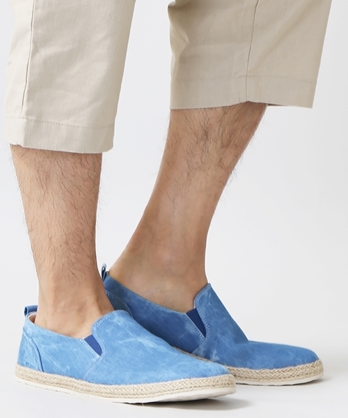 WEGO（ウィゴー）の「WEGO/ジュートソールスリッポン（スリッポン・メンズ・ブラック/インディゴブルー/オレンジ/その他1/その他2/ホワイト・MEDIUM/LARGE）」の8枚目の写真