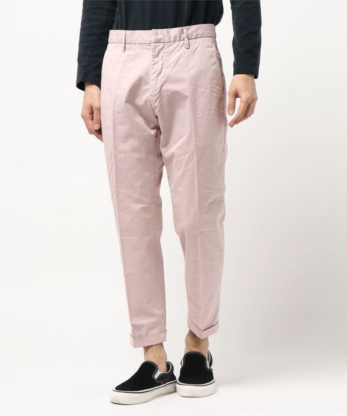 lideal(リデアル)の「lideal リラックス アンクル トラウザー チノパンツ PURE/95271500(チノパンツ)」|ピンク