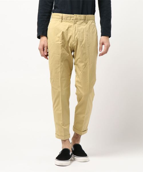 lideal(リデアル)の「lideal リラックス アンクル トラウザー チノパンツ PURE/95271500(チノパンツ)」|イエロー