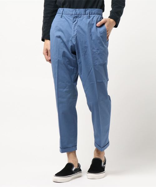 lideal(リデアル)の「lideal リラックス アンクル トラウザー チノパンツ PURE/95271500(チノパンツ)」|ブルー
