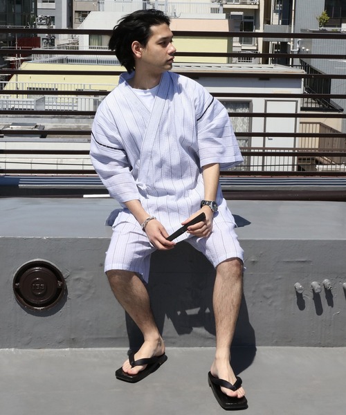 8 Eight エイト の 甚平 上下セット コットン 麻 涼しい 浴衣 8 Eight エイト の 甚平 上下セット コットン 麻 涼しい 浴衣