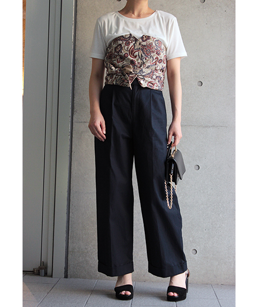 laboratory work(ラボラトリーワーク)の「リバーシブルビスチェ付Tシャツ(Tシャツ/カットソー・レディース・その他14/ベージュ系その他・MEDIUM)」の6枚目の写真