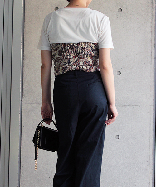 laboratory work(ラボラトリーワーク)の「リバーシブルビスチェ付Tシャツ(Tシャツ/カットソー・レディース・その他14/ベージュ系その他・MEDIUM)」の8枚目の写真