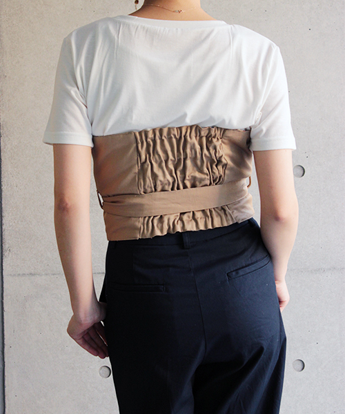 laboratory work(ラボラトリーワーク)の「リバーシブルビスチェ付Tシャツ(Tシャツ/カットソー・レディース・その他14/ベージュ系その他・MEDIUM)」の11枚目の写真