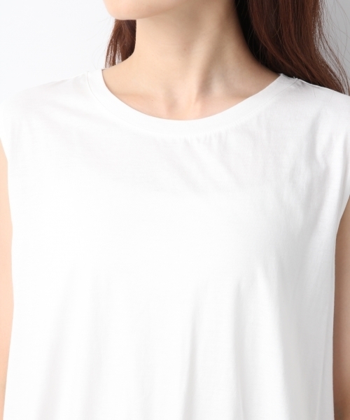 LEPSIM（レプシィム）の「バックリボンノースリーブ　763682（Tシャツ/カットソー・レディース・オリーブ/オフホワイト/チャコールグレー・FREE）」の14枚目の写真