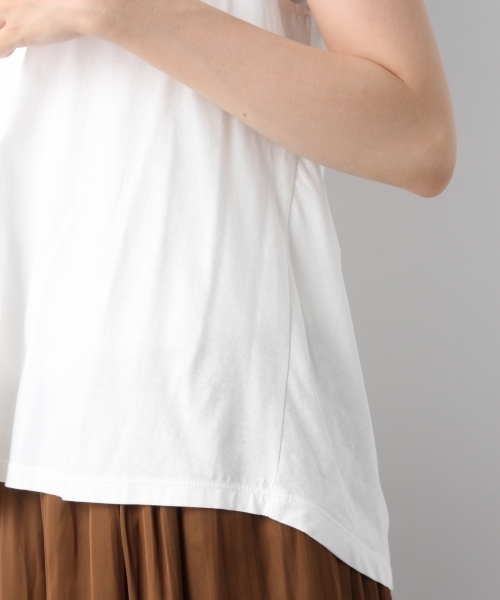 LEPSIM（レプシィム）の「バックリボンノースリーブ　763682（Tシャツ/カットソー・レディース・オリーブ/オフホワイト/チャコールグレー・FREE）」の8枚目の写真