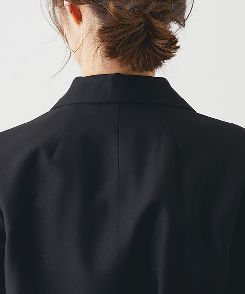 STUDIOUS（ステュディオス）の「サッシュベルト付きダブルジャケット（テーラードジャケット・レディース・ブラック/マルチ・1/0）」の11枚目の写真