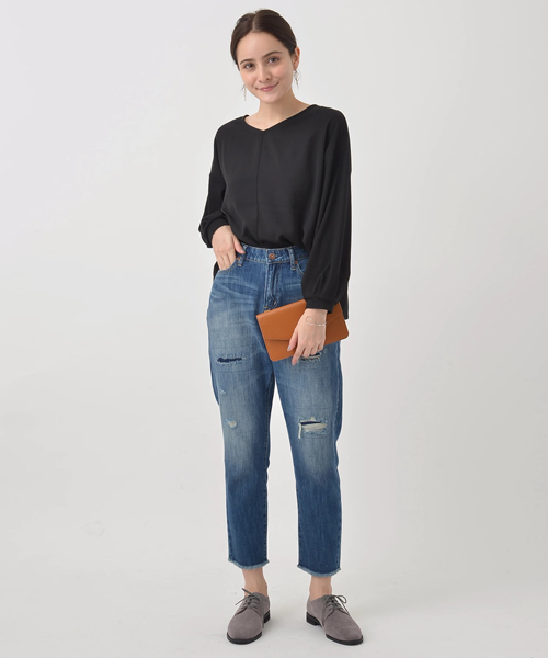 earth music&ecology（アースミュージックアンドエコロジー）の「ORiental Trafficオックスフォードシューズ（ドレスシューズ・レディース・グレー・L/LL/M/S）」の5枚目の写真