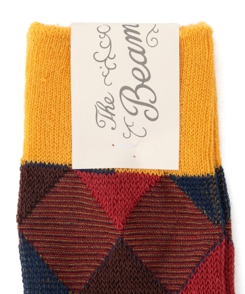 BEAMS BOY(ビームスボーイ)の「BEAMS BOY / ジャカード アーガイルソックス(ソックス/靴下・レディース・レッド/イエロー/ネイビー・ONE SIZE)」の12枚目の写真