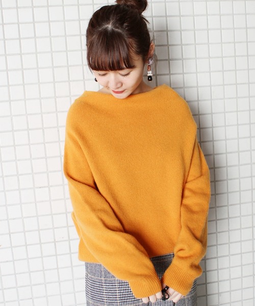 SLOBE IENA(スローブイエナ)の「ホールガーメント ニュアンスネック ニット◇(ニット/セーター)」 - WEAR SLOBE IENA(スローブイエナ)の「ホールガーメント ニュアンスネック ニット◇(ニット/セーター)」 - WEAR