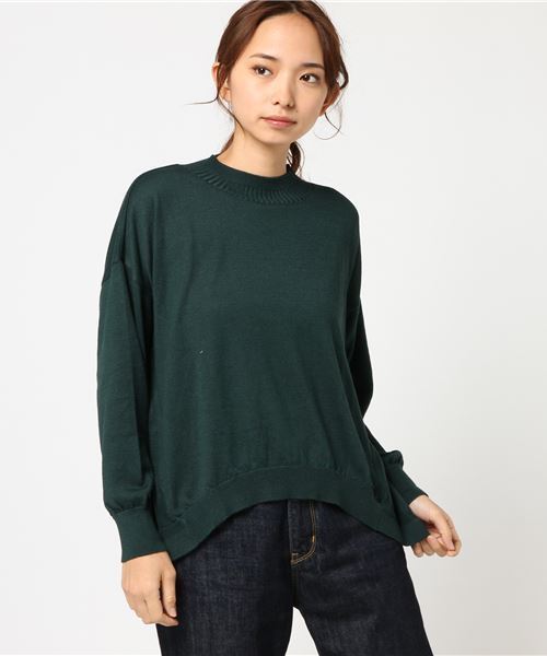 earth music&ecology（アースミュージックアンドエコロジー）の「・2段リブニットプルオーバー（Tシャツ/カットソー・レディース・アイボリー/ブラック/ベージュ/ダークグリーン/マスタード/ライトグレー・FREE）」の13枚目の写真