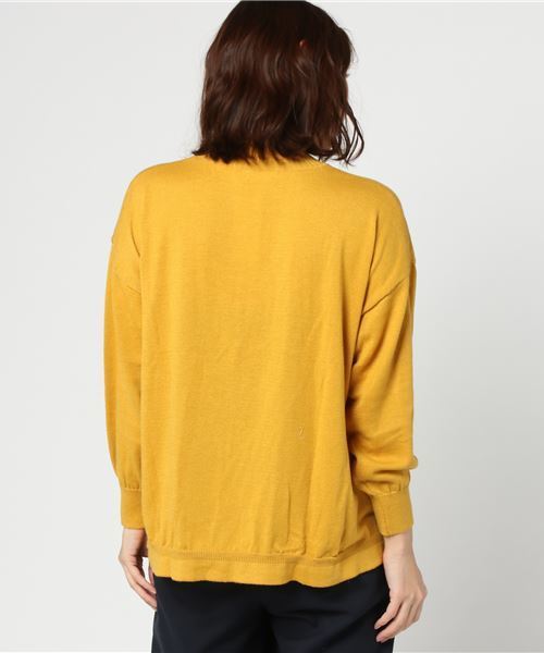 earth music&ecology（アースミュージックアンドエコロジー）の「・2段リブニットプルオーバー（Tシャツ/カットソー・レディース・アイボリー/ブラック/ベージュ/ダークグリーン/マスタード/ライトグレー・FREE）」の7枚目の写真