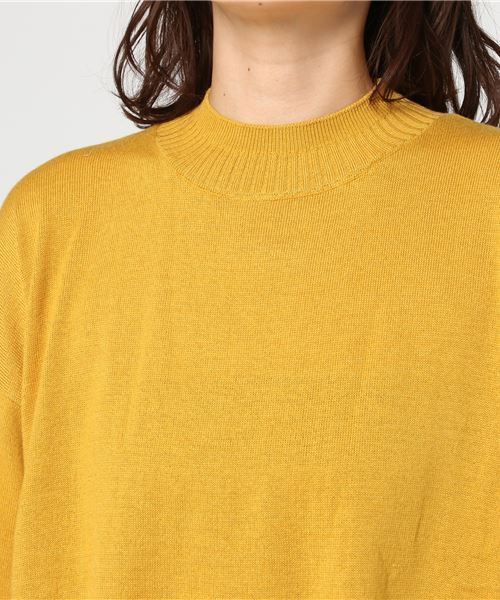 earth music&ecology（アースミュージックアンドエコロジー）の「・2段リブニットプルオーバー（Tシャツ/カットソー・レディース・アイボリー/ブラック/ベージュ/ダークグリーン/マスタード/ライトグレー・FREE）」の9枚目の写真