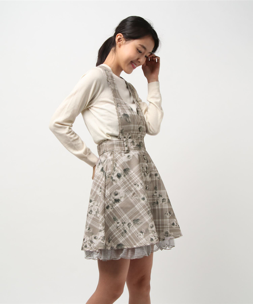 Areeam ミッキー/チェックジャンパースカート｜100MW25H0013_x_a034.jpg