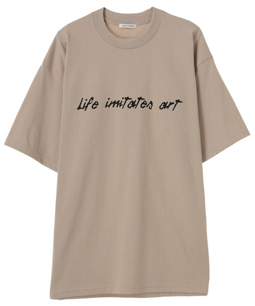 CLANE(クラネ)の「BRUSH WRITING T/S(Tシャツ/カットソー・メンズ・ホワイト/ベージュ/ブラック・2/1)」の3枚目の写真