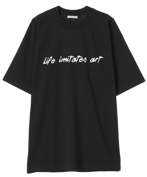 CLANE(クラネ)の「BRUSH WRITING T/S(Tシャツ/カットソー・メンズ・ホワイト/ベージュ/ブラック・2/1)」の2枚目の写真