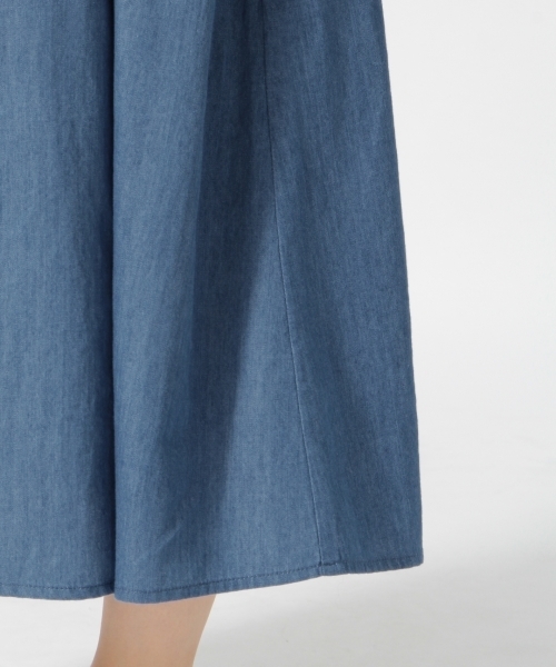 LOWRYS FARM（ローリーズファーム）の「サスツキギャザーマキシスカート　797459（スカート・レディース・ベージュ/ネイビー/レッド/ブルー/ブラック・FREE）」の7枚目の写真