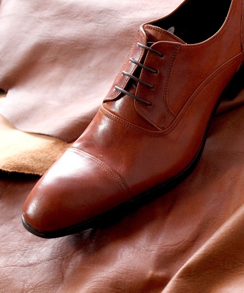 whoop-de-doo（フープディドゥ）の「栃木レザーストレートチップシューズ whoop-de-doo/フープディドゥ（ドレスシューズ・メンズ・ブラック/ダークブラウン/キャメル・24.5cm/25.5cm/26.5cm/25.0cm/26.0cm/27.0cm/28.0cm）」の8枚目の写真