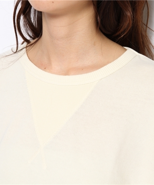 Another Edition（アナザーエディション）の「AE[A]ウラケ PO（スウェット・レディース・ホワイト/ライトグレー/イエロー・フリー）」の7枚目の写真