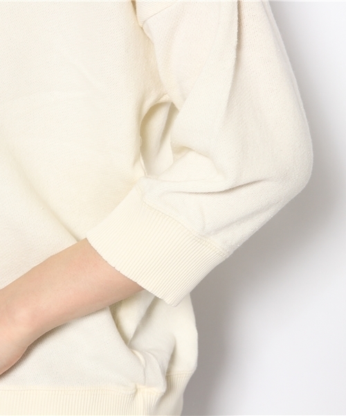 Another Edition（アナザーエディション）の「AE[A]ウラケ PO（スウェット・レディース・ホワイト/ライトグレー/イエロー・フリー）」の8枚目の写真