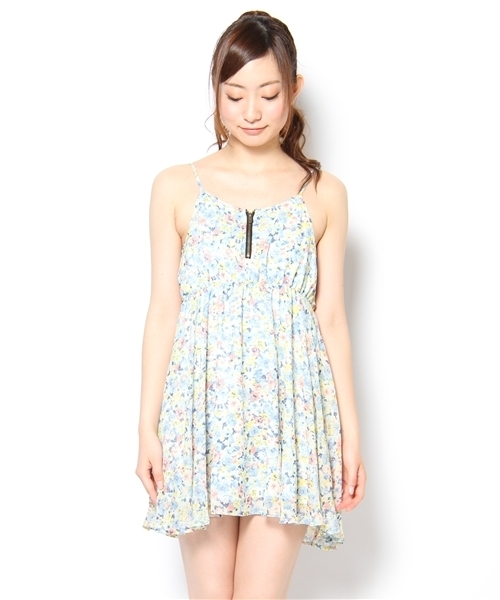 one after another NICE CLAUP(ワンアフターアナザーナイスクラップ)の「【ナイスクラップ】やわめお花ワンピース(ワンピース・レディース・ピンク/イエロー/ブルー・FREE)」の5枚目の写真