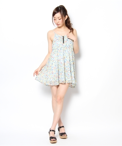 one after another NICE CLAUP(ワンアフターアナザーナイスクラップ)の「【ナイスクラップ】やわめお花ワンピース(ワンピース・レディース・ピンク/イエロー/ブルー・FREE)」の8枚目の写真