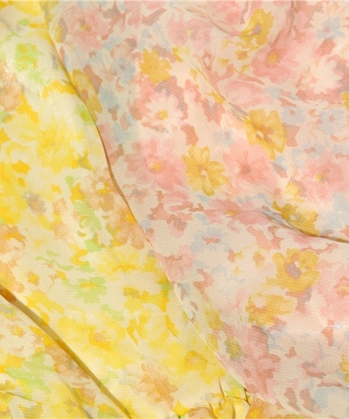 one after another NICE CLAUP(ワンアフターアナザーナイスクラップ)の「【ナイスクラップ】やわめお花ワンピース(ワンピース・レディース・ピンク/イエロー/ブルー・FREE)」の12枚目の写真