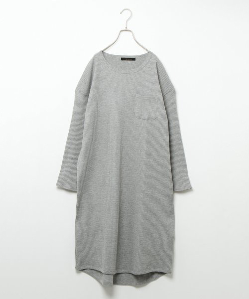 VENCEEXCHANGE(ヴァンスエクスチェンジ)の「ワッフルワンピース(ワンピース・レディース・ブラック/グレー・M)」の2枚目の写真
