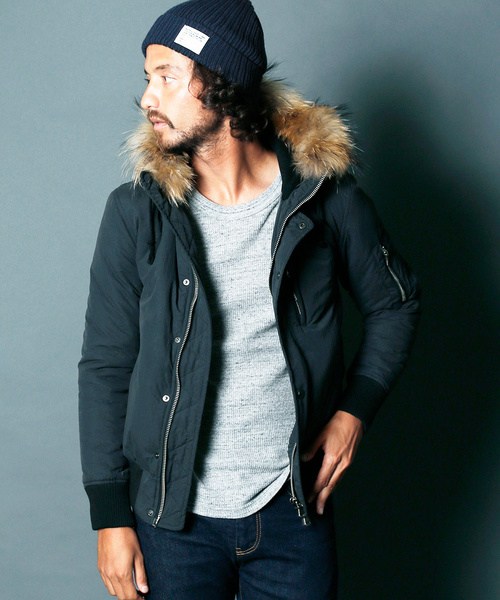 Magine(マージン)の「【Magine】NYLON THINSULATE N2B BLOUSON(ミリタリージャケット・メンズ・ブラック/ダークグリーン/ネイビー/カーキ・44/46/48)」の2枚目の写真