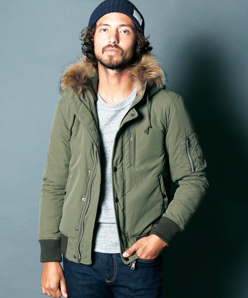 Magine(マージン)の「【Magine】NYLON THINSULATE N2B BLOUSON(ミリタリージャケット・メンズ・ブラック/ダークグリーン/ネイビー/カーキ・44/46/48)」の22枚目の写真