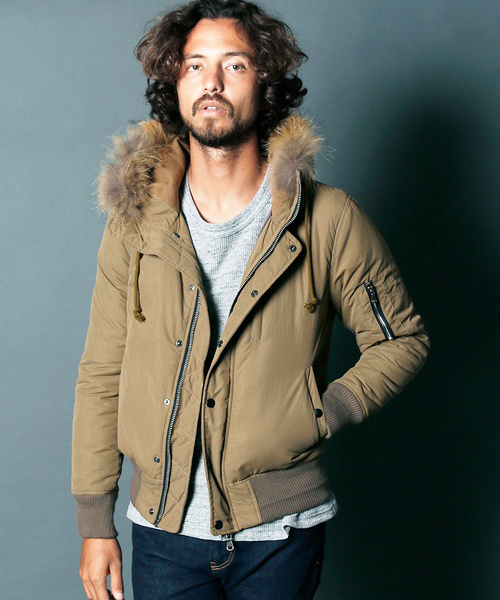 Magine(マージン)の「【Magine】NYLON THINSULATE N2B BLOUSON(ミリタリージャケット・メンズ・ブラック/ダークグリーン/ネイビー/カーキ・44/46/48)」の18枚目の写真