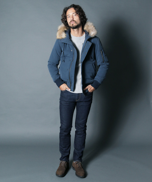 Magine(マージン)の「【Magine】NYLON THINSULATE N2B BLOUSON(ミリタリージャケット・メンズ・ブラック/ダークグリーン/ネイビー/カーキ・44/46/48)」の14枚目の写真