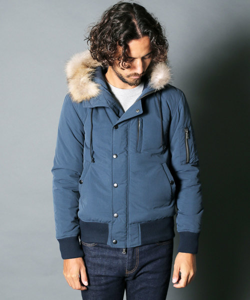 Magine(マージン)の「【Magine】NYLON THINSULATE N2B BLOUSON(ミリタリージャケット・メンズ・ブラック/ダークグリーン/ネイビー/カーキ・44/46/48)」の13枚目の写真
