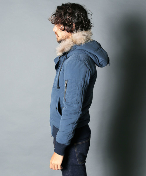 Magine(マージン)の「【Magine】NYLON THINSULATE N2B BLOUSON(ミリタリージャケット・メンズ・ブラック/ダークグリーン/ネイビー/カーキ・44/46/48)」の12枚目の写真