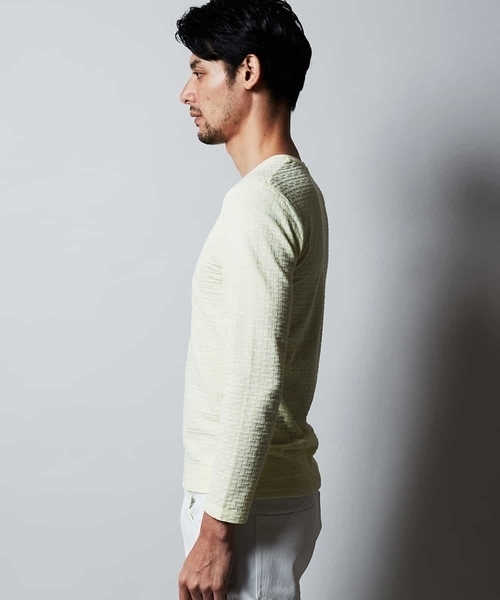 MICHEL KLEIN HOMME (ミッシェルクランオム)の「カットソー(スラブリンクスキカ)(Tシャツ/カットソー・メンズ・クリーム/ホワイト/ネイビー/グレー・46/48/51)」の7枚目の写真