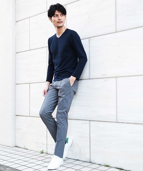 MICHEL KLEIN HOMME (ミッシェルクランオム)の「カットソー(スラブリンクスキカ)(Tシャツ/カットソー・メンズ・クリーム/ホワイト/ネイビー/グレー・46/48/51)」の14枚目の写真
