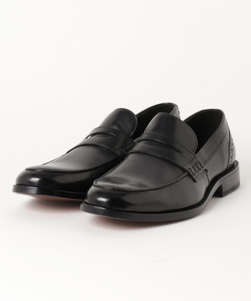 Clarks(クラークス)の「James Free / ジェームスフリー (ブラックレザー)(ローファー・メンズ・ブラック・8)」の1枚目の写真