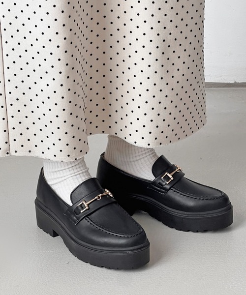 【ななさん専用】YELLO PLATFORM LOAFER 厚底ローファー 卸売 通販ファッション - YELLO PLATFORM LOAFER イエロー 厚底ローファー