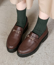 Shoes in Closet | 厚底 ビットモチーフ 超軽量 ローファー《約4.5cmソール》1999(ローファー)