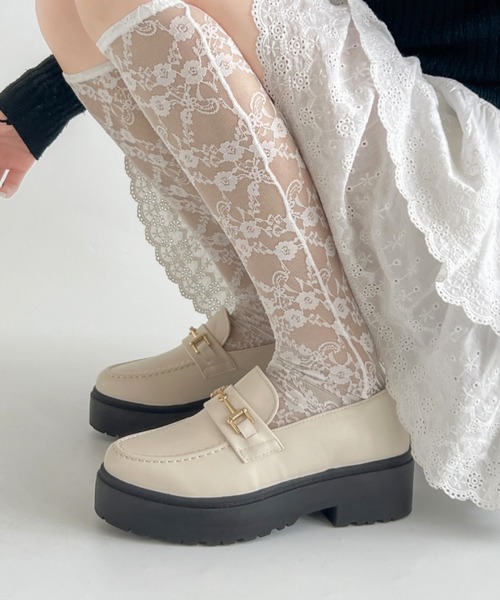 Shoes in Closet(シューズインクローゼット)の「超軽量厚底 プラットフォーム マニッシュ ビットローファー 1999(ローファー・レディース・ブラック/ブラック系その他/パイソン/ブラック系その他5/ブラウン系その他5/ダークブラウン/グレー系その他7/アイボリー/ベージュ系その他5/ベージュ系1/ブラック系1/ブラウン系5/ブラック系/ブラック系5/グレー系7/ブラウン系/ブラウン系その他・LL/S/M/L/XS/XXL/5L/4L/3L/6L)」の2枚目の写真